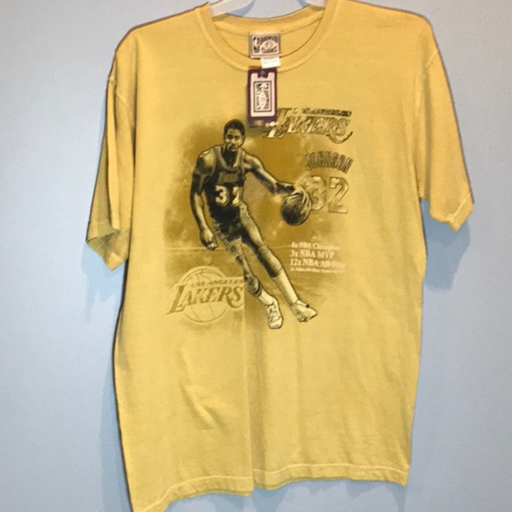 NBA Hardwood Classics magic Johnson T-shirt new